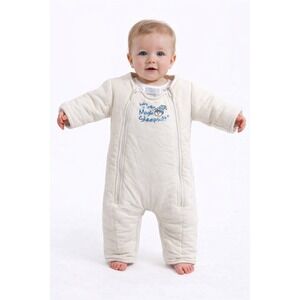 Baby Merlin's Magic Sleepsuit Cream Cotton size Small
